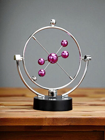 Manyetik Newton Sarkaç Oyuncağı – Sürekli Hareketli Kinetik Masaüstü Dekor