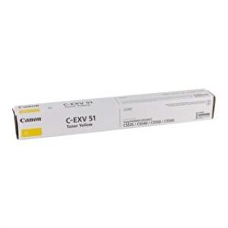 Canon C-EXV-51 Sarı Orjinal Toner