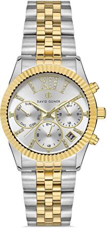 DAVID GUNER DG-8340LA-D1 ALTIN KAPLAMA Kadın KOL SAATİ