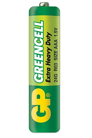 GP Greencel R03 AAA Boy İnce Çinko Kalem Pil 4'lü Paket GP24G-U4