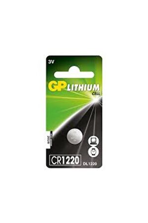 Gp CR1220-U1 3V Lityum Düğme Pil Tekli Paket