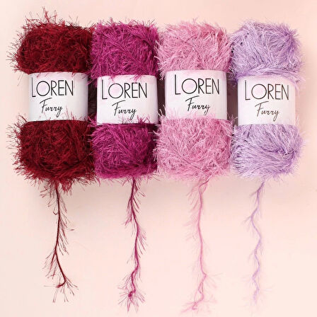 Loren Furry Mor El Örgü İpi - RF031 - 34055