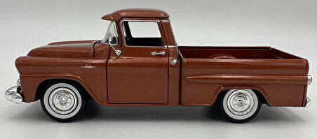 Motor Max Koleksiyon 1 / 24 Ölçek 1958 GMC 100 Pickup Model Metal Araba Kırmızı