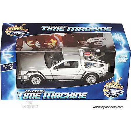 Geleceğe Dönüş Arabası Seri 2 Metal Model Araba Back To The Future Delorean 1:24 Ölçek