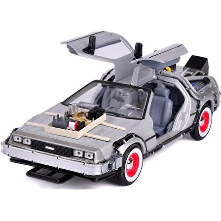 Geleceğe Dönüş Seri 3 Metal Model Araba Efsane Delorean 1:24Ölçek