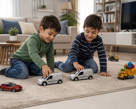 Metal Gövdeli Ford Connect Çekçekli Oyuncak Araç-Gri