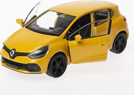 1 36 Ölçek Diecast Çek-bırak Renault Clio Rs -sarı 6724