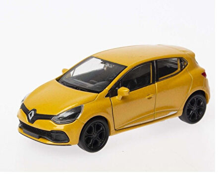 1 36 Ölçek Diecast Çek-bırak Renault Clio Rs -sarı 6724
