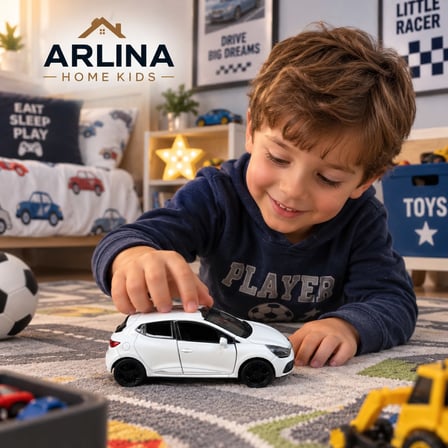 Renault Clio 4 Çek Bırak Metal Araba Beyaz