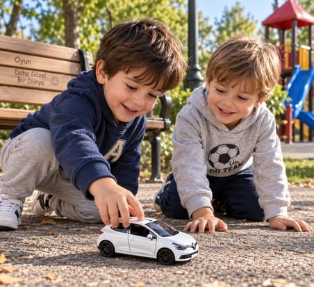 Renault Clio 4 Çek Bırak Metal Araba Beyaz