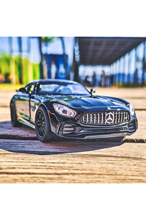 Amg Gtr Koleksiyon Metal Araba 12cm Lüks Araba Siyah