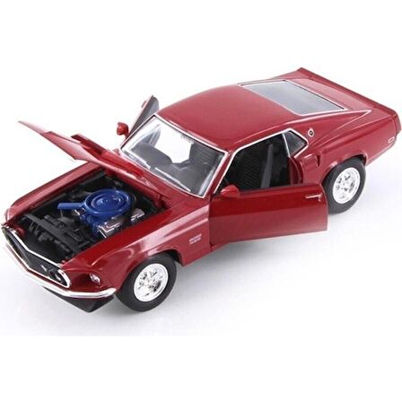 Welly 1:24 1969 Ford Mustang Boss 429 Lisanslı Ürün