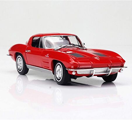 1963 Chevrolet Corvette 1:24 Model Metal Lisanslı Ürün Nex Welly