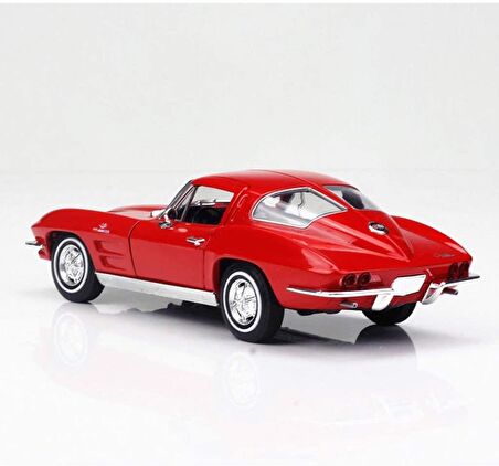 1963 Chevrolet Corvette 1:24 Model Metal Lisanslı Ürün Nex Welly