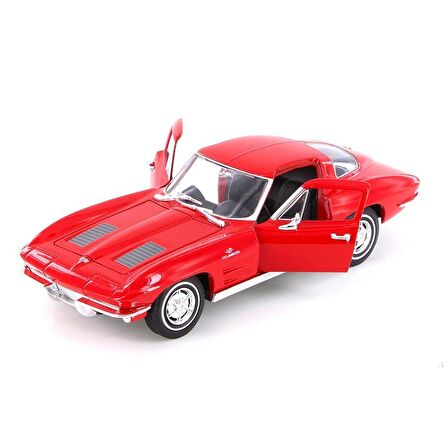 1963 Chevrolet Corvette 1:24 Model Metal Lisanslı Ürün Nex Welly