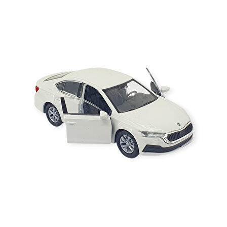 Welly 1:32 Skoda Octavia Çek Bırak -Araba - 43806 - Beyaz