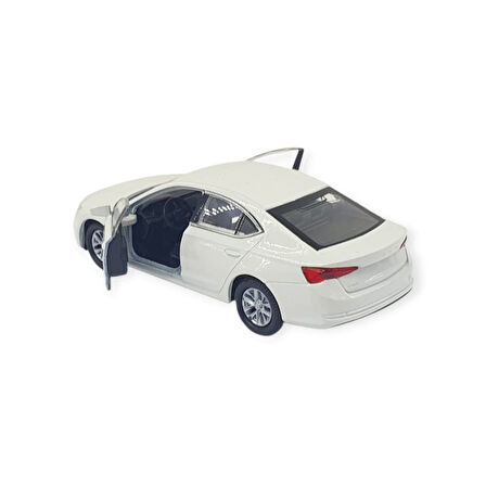 Welly 1:32 Skoda Octavia Çek Bırak -Araba - 43806 - Beyaz