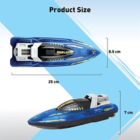 Silverlit Exost Aqua Lights Uzaktan Kumandalı Sürat Teknesi 20606