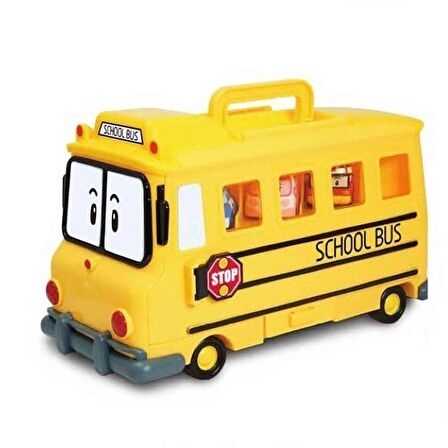 Robocar Poli Okul Otobüsü Figür Kutusu