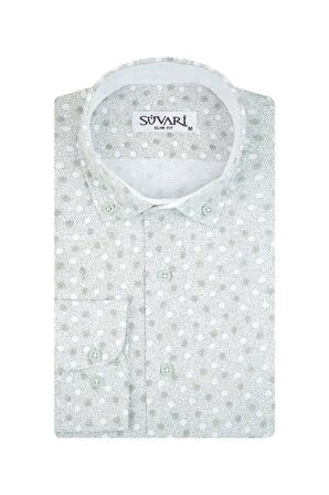Süvari Classics Slim Fit Desenli Gömlek