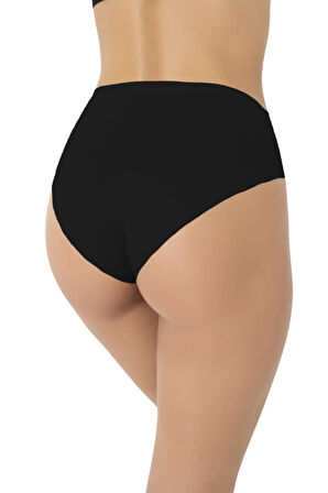 Kadın Mikro Kumaş Dikişsiz İz Yapmaz Külot - 3'lü Özel Paket (Siyah, Beyaz, Ten Renk)