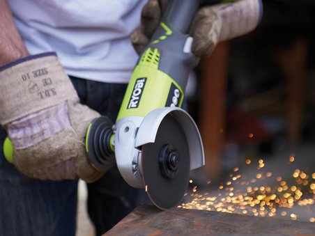 Ryobi R18AG-0 ONE+ 18V Akülü Avuç Taşlama Makinesi 115 Mm (Akü ve Şarj Cihazı Dahil Değildir) - 5133001903