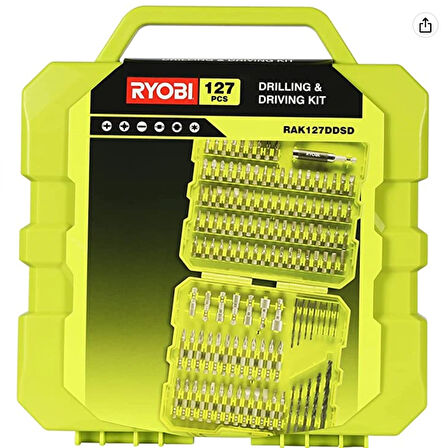 Ryobi RAK127DDSD 127 Parça Delme ve Vidalama Seti T5132003792