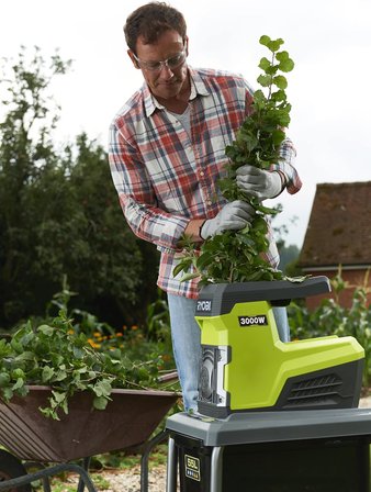 Ryobi RSH3045U Elektrikli Sessiz Yaprak ve Dal Öğütme Makinesi 3000W - 5133004335