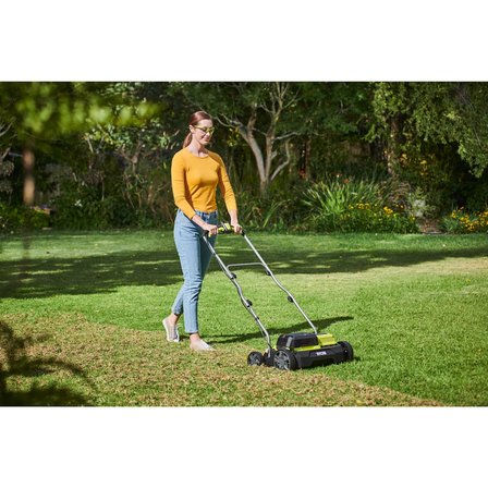 Ryobi RY18SFX35A-0 18V One+ Kömürsüz Akülü Çim Havalandırıcı ve Kazıyıcı (Akü ve Şarj Cihazı Dahil Değildir) - 5133004548