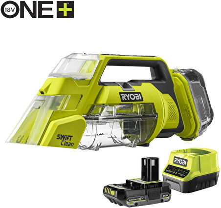 Ryobi RDC18-1C20G 2.0Ah Tek Akülü Halı ve Koltuk Yıkama Makinesi - 5133006331