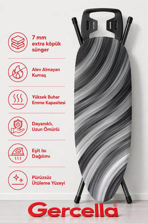 (HEDİYELİ) LUCKY ÜTÜ MASASI KILIFI BEZİ ÖRTÜSÜ