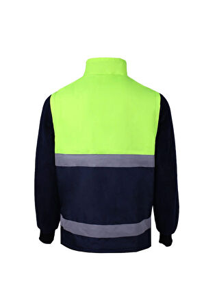 Pendula Kışlık Mont Lacivert Sarı Renkli