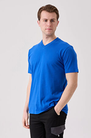 Galanthus V Yaka T-Shirt - Nefes Alabilir, Rahat ve Şık Tasarım