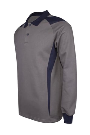 Flora Polo Yaka Sweatshirt - Uzun Kollu, Rahat Kesim, Pamuklu, Günlük ve İş Kullanımı İçin