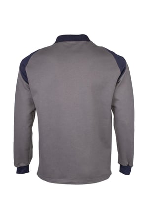 Flora Polo Yaka Sweatshirt - Uzun Kollu, Rahat Kesim, Pamuklu, Günlük ve İş Kullanımı İçin