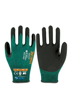 Starline STL-1008 Kesilmeye Dirençli İş Eldiveni Yüksek Koruma Sağlayan Kaymaz Nitril Kaplamalı