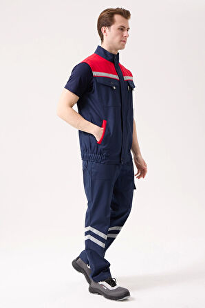 Royal Yazlık İş Yeleği - Hafif, Nefes Alabilir, Reflektörlü ve Çok Cepli