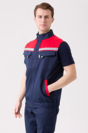 Royal Yazlık İş Yeleği - Hafif, Nefes Alabilir, Reflektörlü ve Çok Cepli