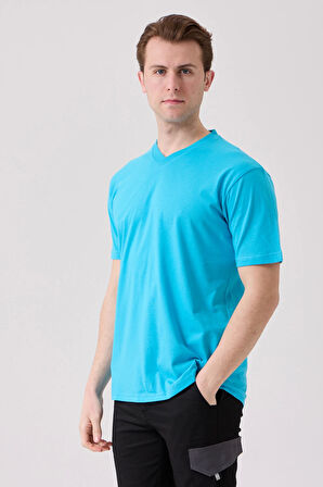 Galanthus V Yaka T-Shirt - Nefes Alabilir, Rahat ve Şık Tasarım