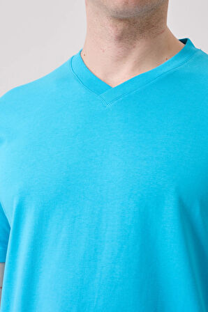 Galanthus V Yaka T-Shirt - Nefes Alabilir, Rahat ve Şık Tasarım