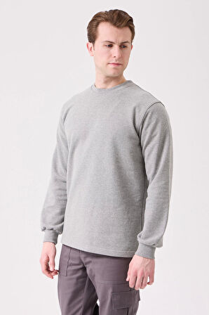 Herba Basic Sweatshirt - Uzun Kollu, Rahat Kesim, Pamuklu, Günlük ve İş Kullanımı İçin