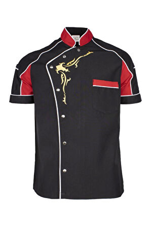 Evereste Kısa Kollu Şef Aşçı Ceketi - Nefes Alabilir, Hafif ve Şık Tasarım