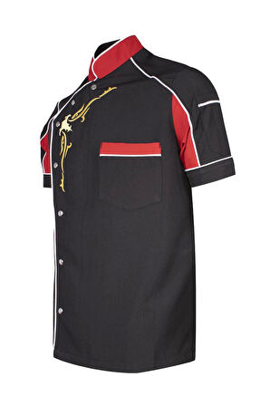 Evereste Kısa Kollu Şef Aşçı Ceketi - Nefes Alabilir, Hafif ve Şık Tasarım