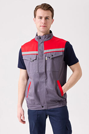 Royal Yazlık İş Yeleği - Hafif, Nefes Alabilir, Reflektörlü ve Çok Cepli