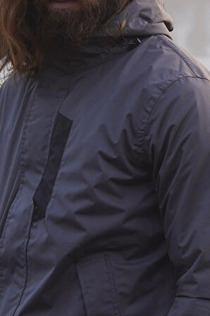 Fiyort FY 76 Floyen Polarlı Su Geçirmez Outdoor Yağmurluk Mont – Erkek Kapüşonlu Ceket