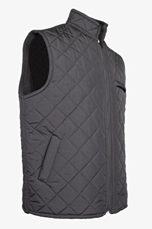 Micro desenli iş yeleği çift cepli kışlık iç giyim koruyucu mont yelek erkek