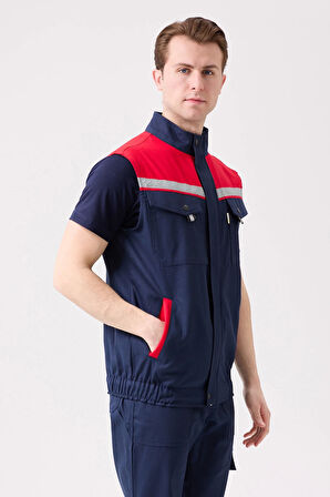 Royal Yazlık İş Yeleği - Hafif, Nefes Alabilir, Reflektörlü ve Çok Cepli