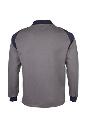 Flora Polo Yaka Sweatshirt - Uzun Kollu, Rahat Kesim, Pamuklu, Günlük ve İş Kullanımı İçin