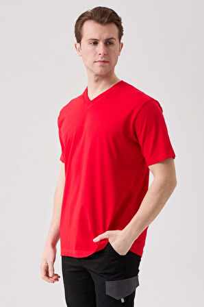 Galanthus V Yaka T-Shirt - Nefes Alabilir, Rahat ve Şık Tasarım