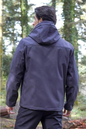 Fiyort FY 350 Flam2 Softshell Mont Su ve Rüzgar Geçirmez Outdoor Günlük Erkek Kapüşonlu Mont